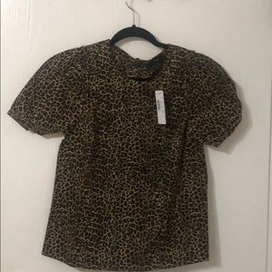 J.Crew blouse animal print Leo